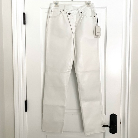 NWT Agolde Criss Cross Vegan Leather Pants - 26 - Picture 7 of 10